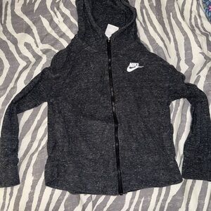 Nike Kids Charcoal Gray Hoodie Jacket